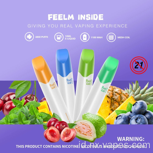 Grosir Randm Glory 4800puffs Perangkat pod sekali pakai